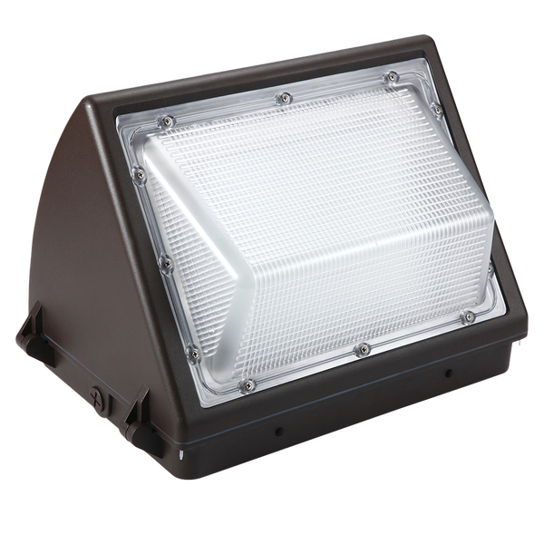 60W LED Wall Pack Light - 7500 Lumens - Forward Throw - Photocell Included