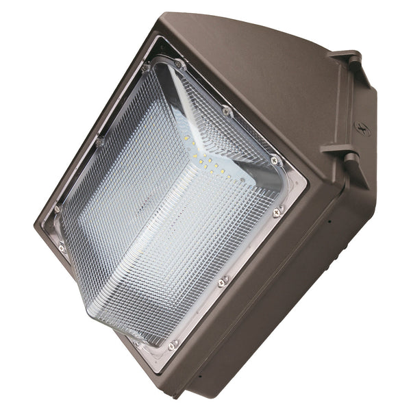 55W LED Wall Pack Light - Semi Cutoff - Forward Throw - Photocell Included