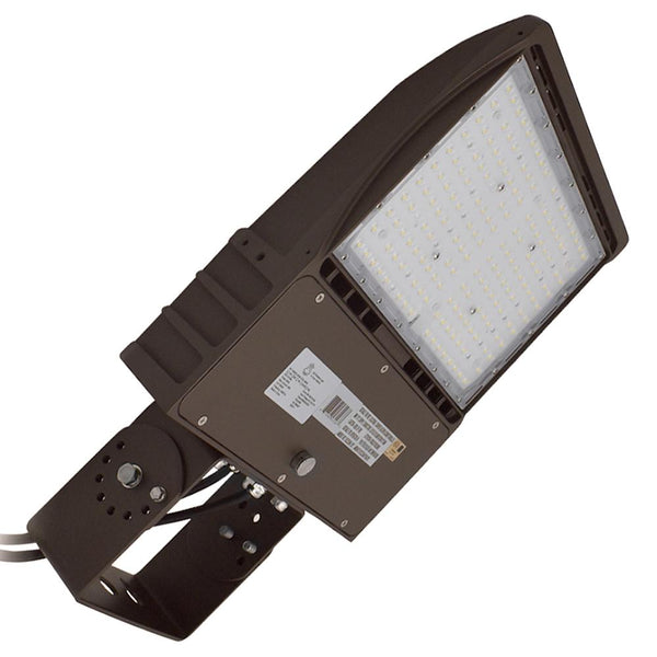 100W Outdoor LED Street Lights - Yoke Mount - IP65 - UL & DLC Listed - 5000K