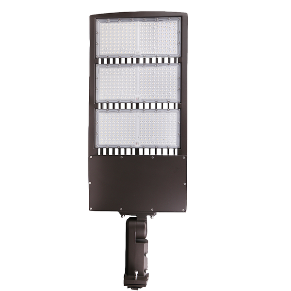 450W LED High Mast Stadium Lights - Black - Slip Fitter Mount - DLC Listed