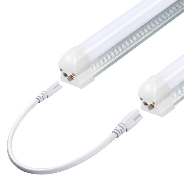 T8 60W 8ft V Shape LED Tube Integrated Shop Lights - 5000K Frosted - 6900 Lumens