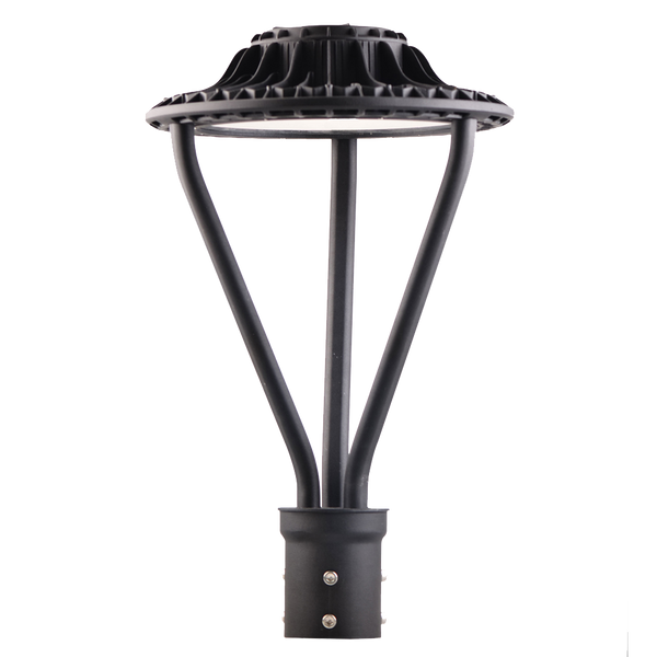 50W LED Post Top Light - Street Lights - Selectable CCT - Bronze with Motion Sensor