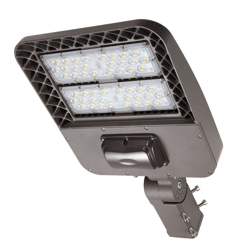 150W Outdoor LED Street Lights - 19500 Lumens - Slip Fitter Mount - Shoe Box Lights