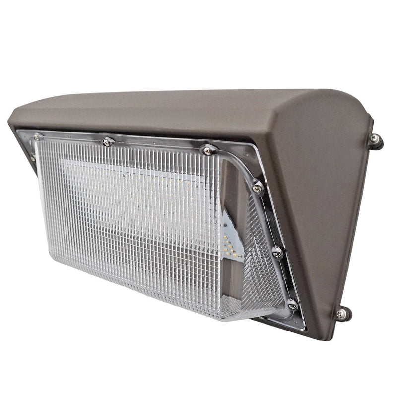 40W LED Wall Pack Light - Semi Cutoff - Forward Throw - Photocell Included